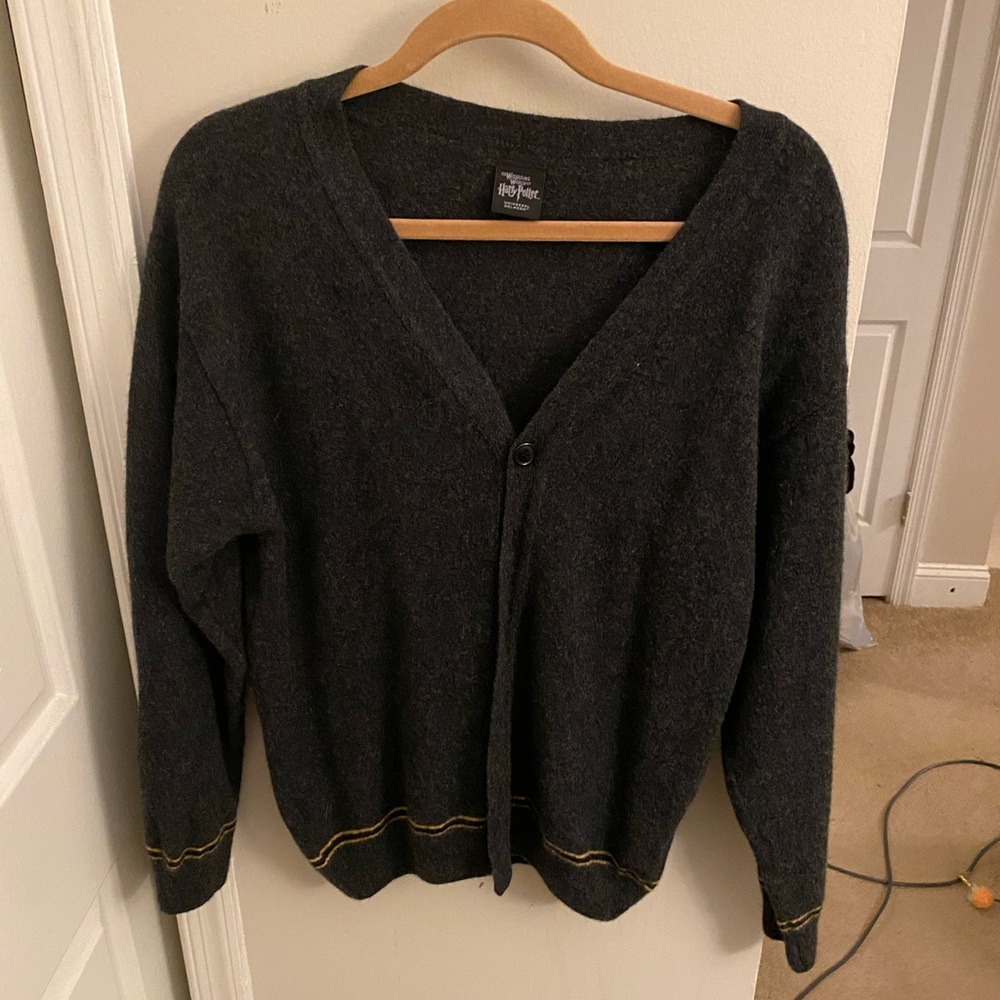 Harry Potter Universal Hufflepuff Wool Cardigan
